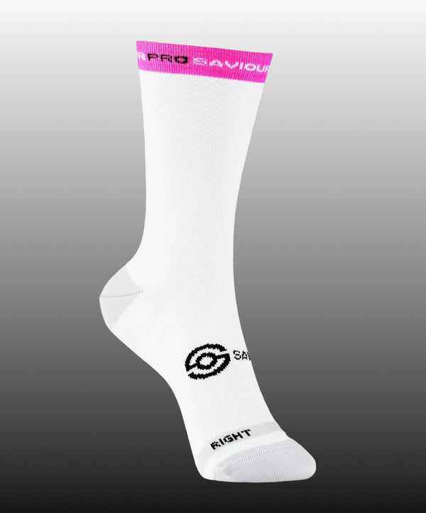 Italian Monuments 3 pair bundle : Giro | Il Lombardia | Milan San Remo : Large/XLarge (43-48 EU) White 17 cm cuff