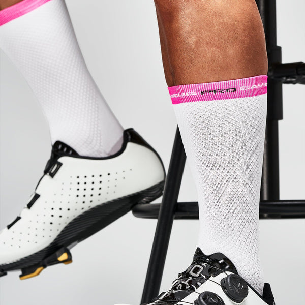 Italian Monuments 3 pair bundle : Giro | Il Lombardia | Milan San Remo : Small - Medium (36-42 EU) White 17 cm cuff