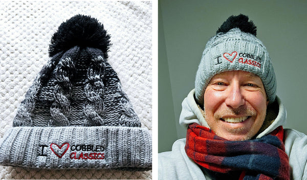 I Love Cobbled Classics Black Bobble Hat : FREE with 3 or more pairs of socks